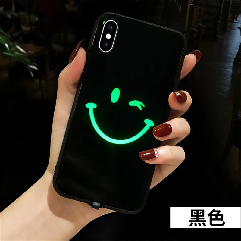 Smile Flash LED Case For iPhone 11 12 13 14 15 Pro Max X Xr Xs Max Case Call Light Cover For iPhone 12 Mini 7 8 14 Plus SE Case