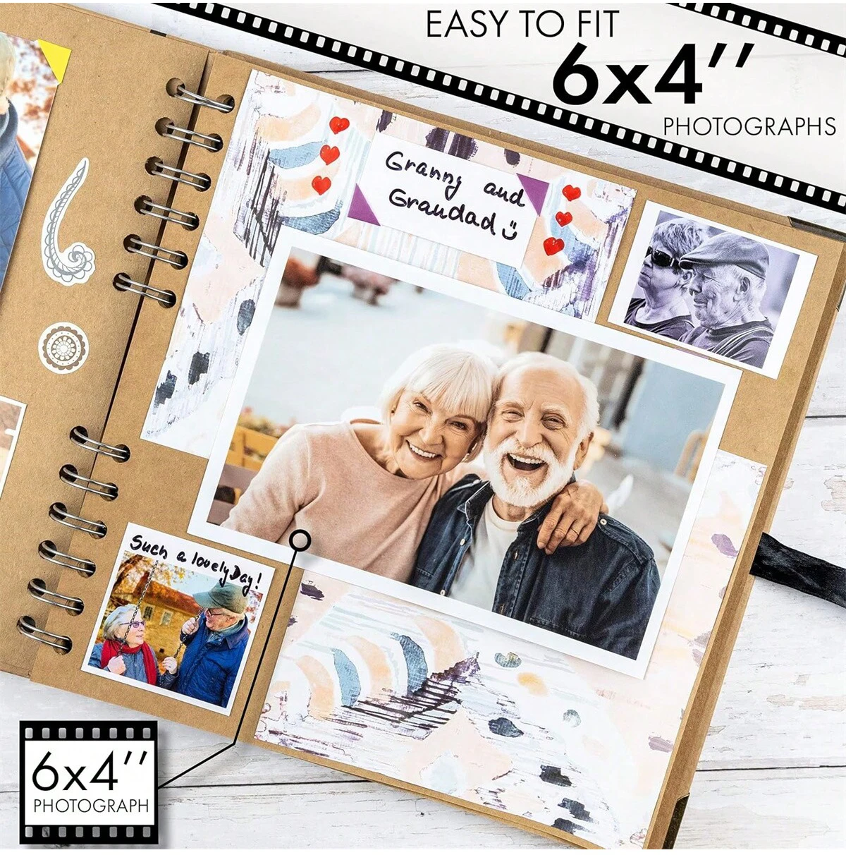 DIY Clipbook Album 60 Pages Kraft Paper Album Clipbook Memory Book - Perfect for Your Clipbook Art and Craft Projects decoration