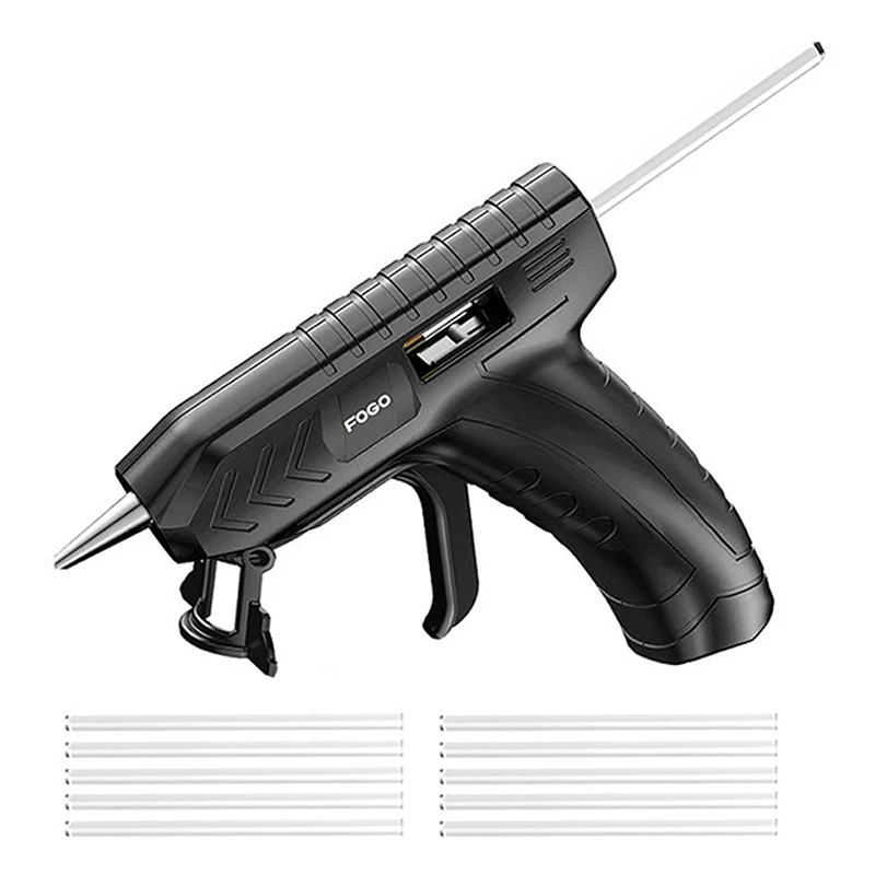 Imagem -06 - Pistola de Cola Quente Elétrica de Lítio Pistola de Cola Profissional Reparo sem Pintura sem Fio Temperatura de Calor Pistola de Cola Térmica