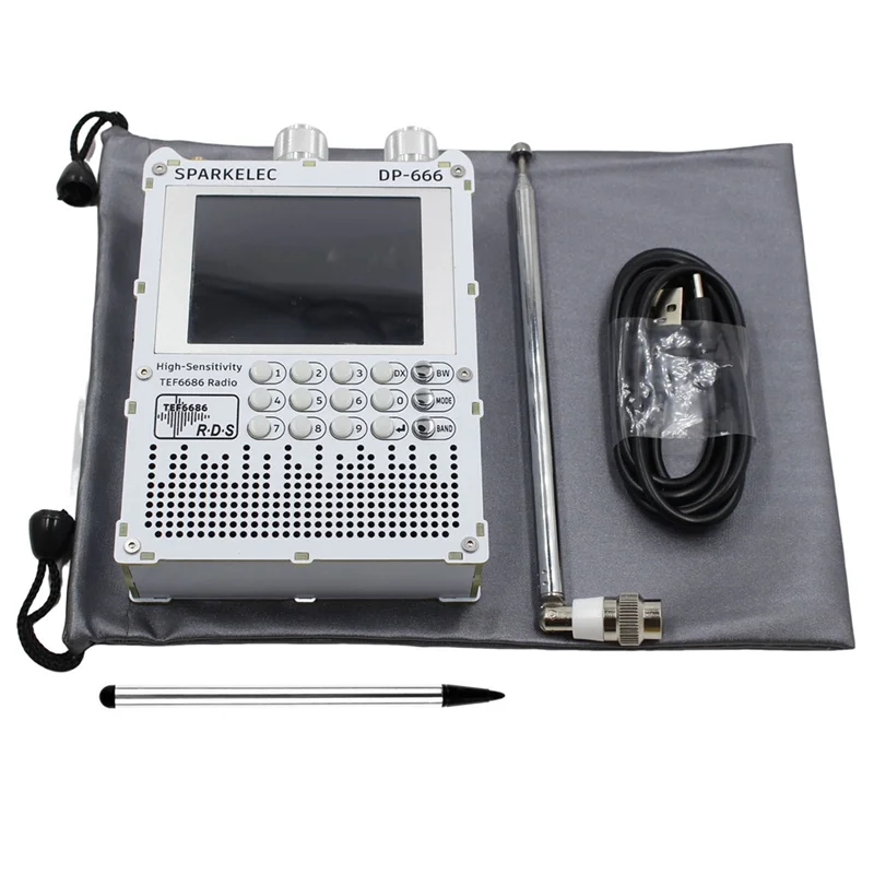 

N88R TEF6686 Radio DP-666 High Sensitivity Full Band FM/LW/MW/SW Shortwave Radio ESP32 RDS 2.8 Inch IPS Touch Screen