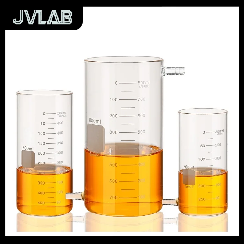 

Non Diversion Mouth Beaker Thickened Upper Lower Spout Overflow Cup Transition High Temperature Resistance 50-1000ml JVLAB