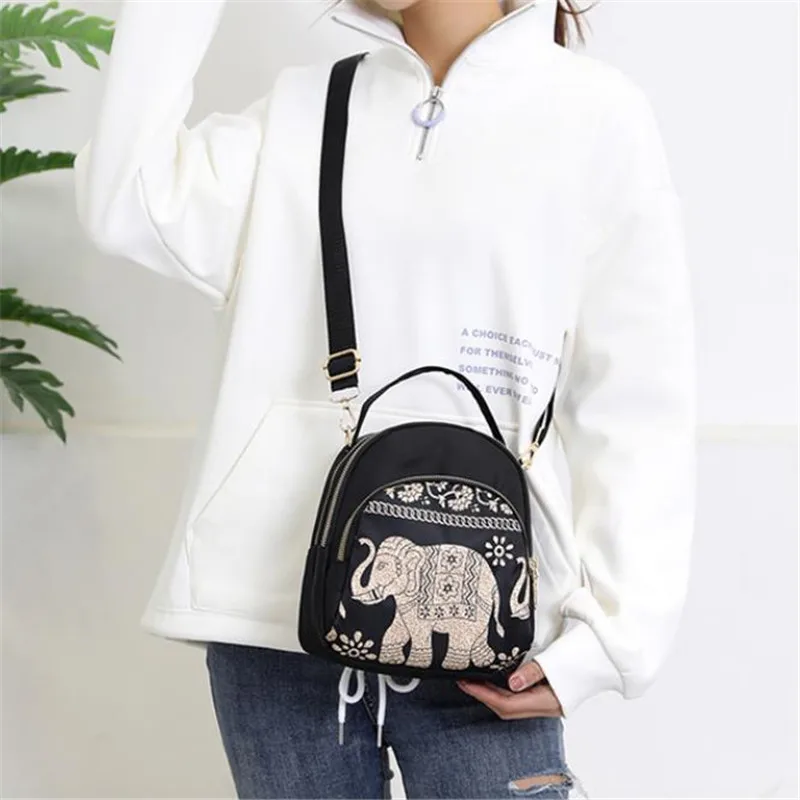Damen Tasche neue lässige koreanische multifunktion ale Umhängetasche Mini Rucksack Oxford Umhängetasche Damen Einkaufstasche – Detail 5