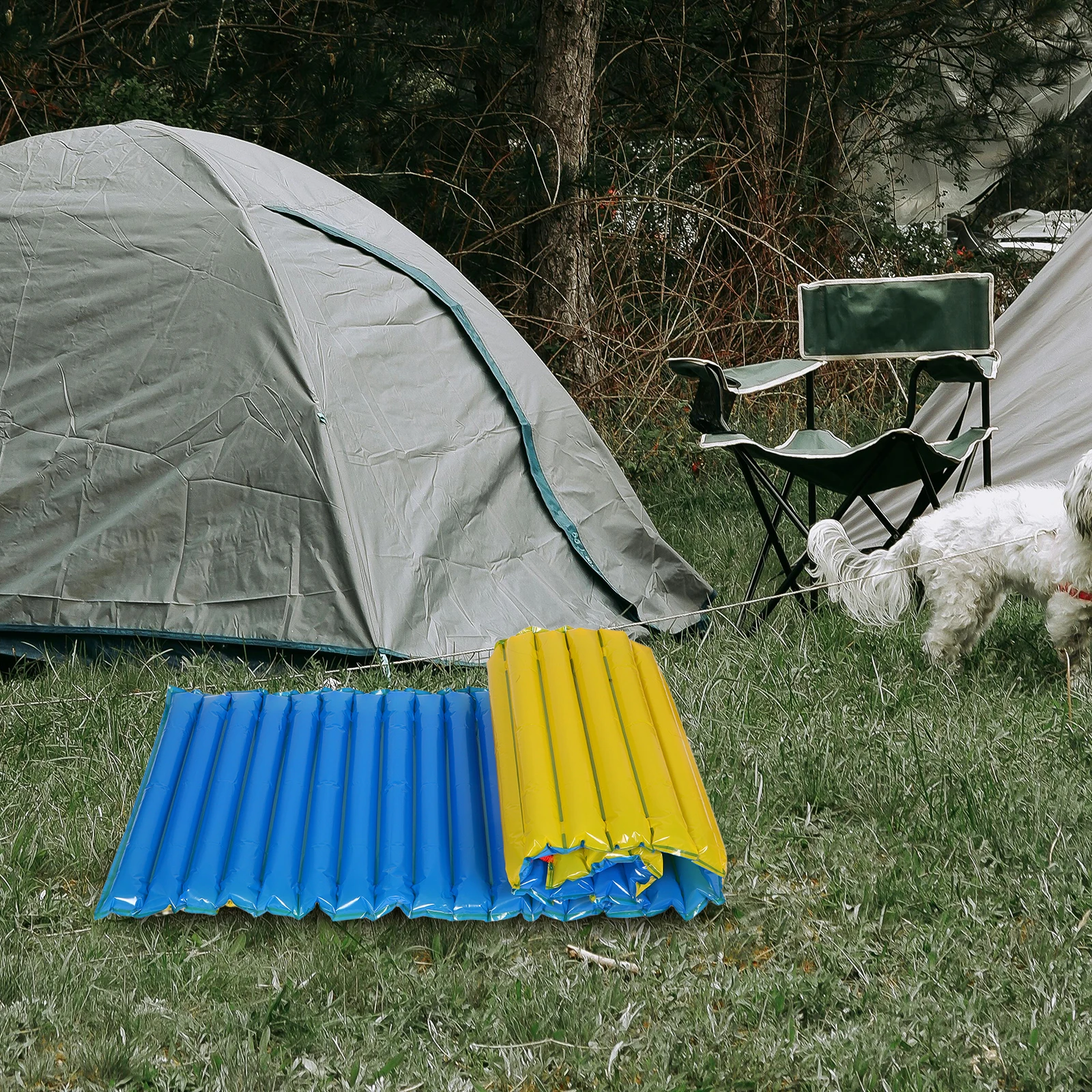 

Portable Inflatable Camping Mattress Foldable Outdoor Sleep Pad Compact Insulation Tent Floor Mat Lightweight Durability Comfort