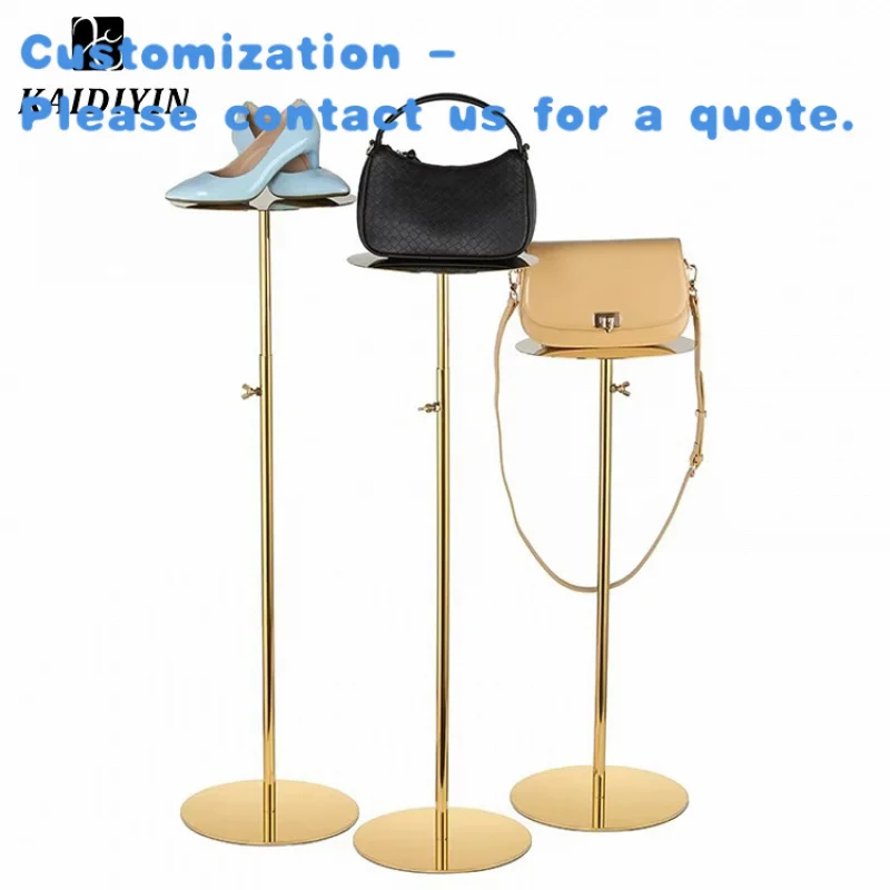 

custom.Adjustable Height Stainless Steel Display Rack Shoes Bags & Purses-Hanging Handbag Store Bag Displays
