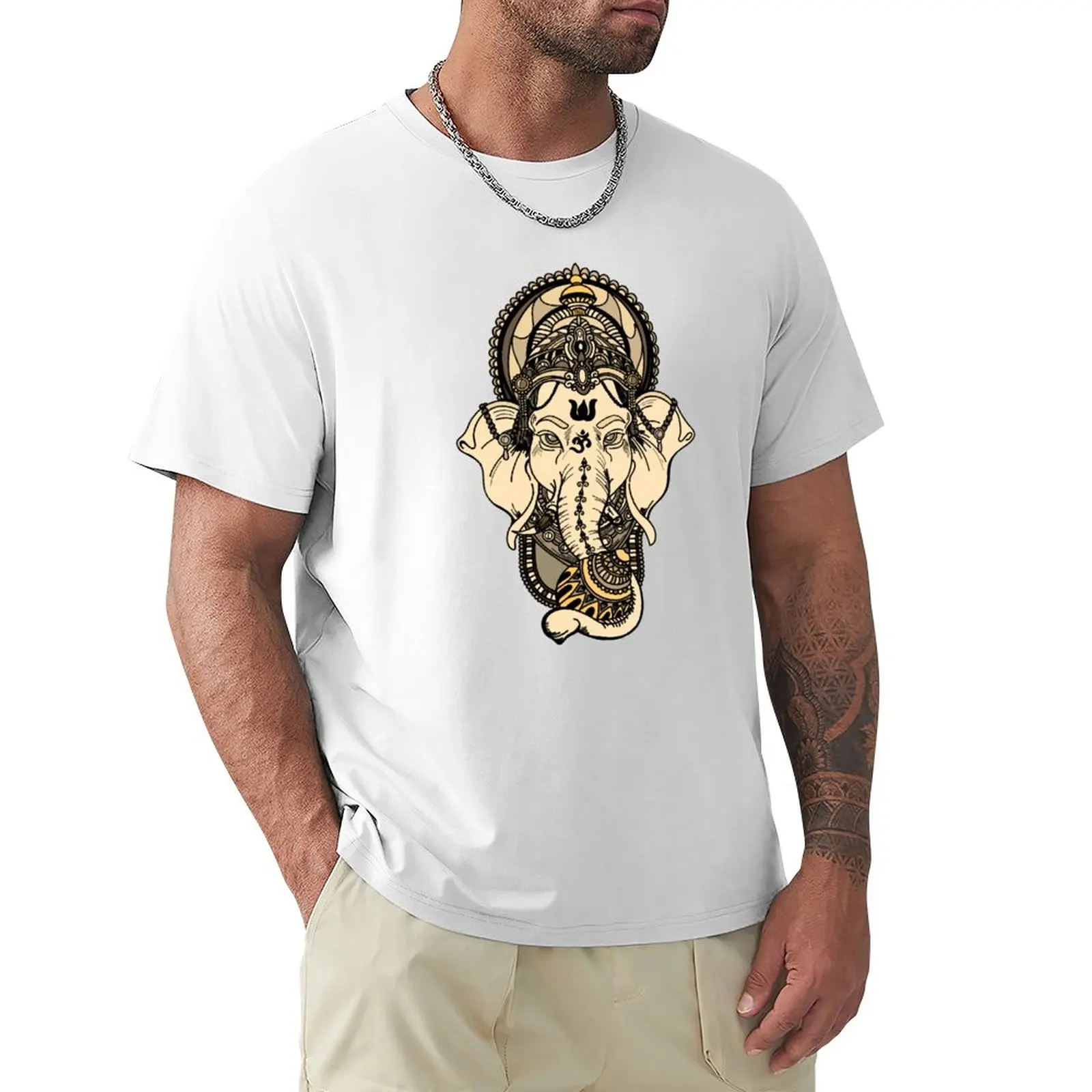 Ganesha T-Shirt korean fashion anime clothes sweat mens graphic t-shirts