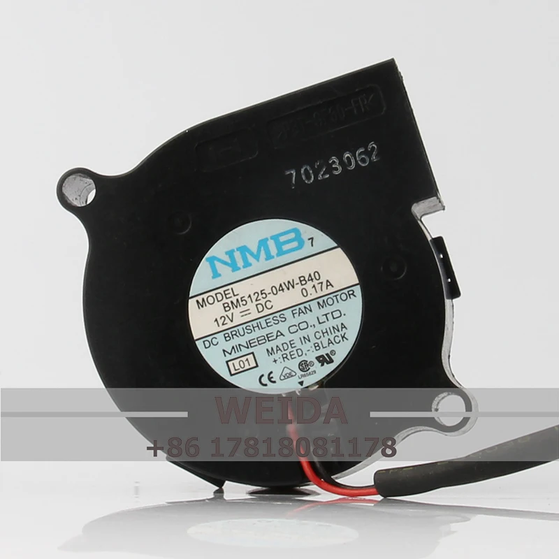 BM5125-04W-B40 Case Cooling Fan for NMB 24V 48V DC12V 0.17A EC AC 50X50X25MM 5CM 5025 Projector Blower Axial Flow Ventilation