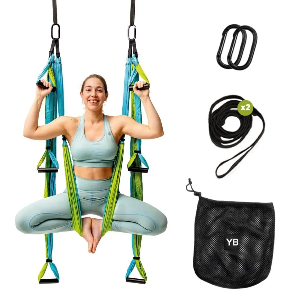 

Swing Set for Home & Outdoor | Easy Setup for Strength, Balance & Back Pain Relief | Adjustable Straps & 600lb Capacity