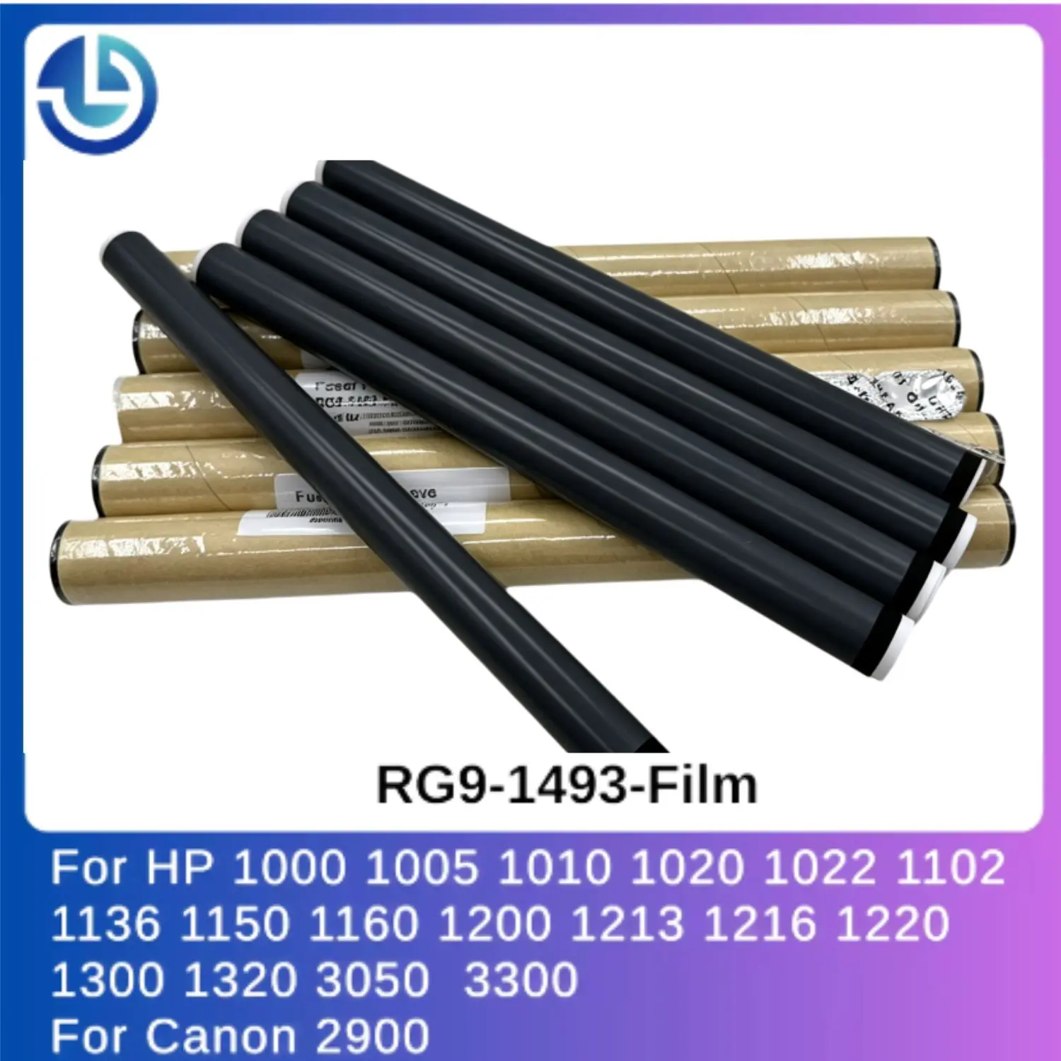 5 шт. пленок для термоблока RG9-1493 для HP 1000, 1005, 1010, 1020, 1022, 1102, 1136, 1150, 1160, 1200, 1213, 1216, 1220, 1300, для Canon 2900