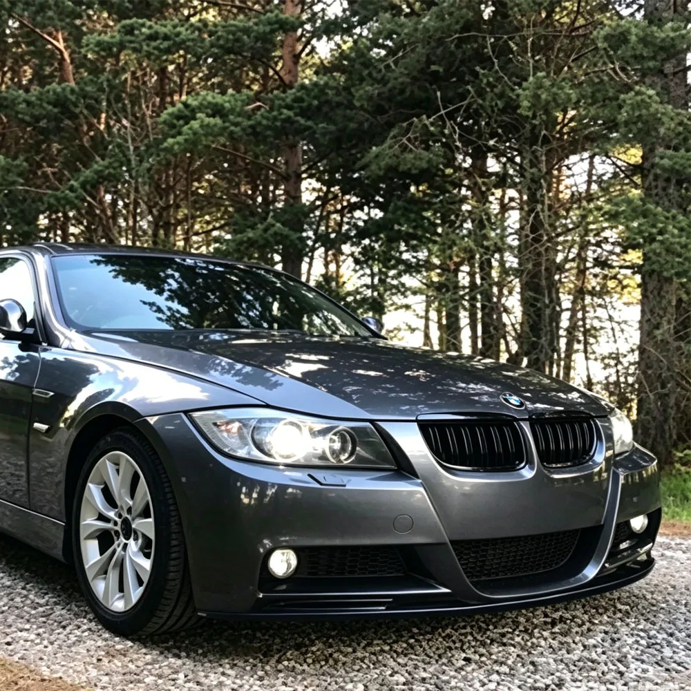 BMW 3 시리즈 2005-2008 E90 E91 M-Tech 세단 4도어 320i 330i 자동차 앞 범퍼 립 스플리터 바디 키트 튜닝 자동차 부품 썸네일 6