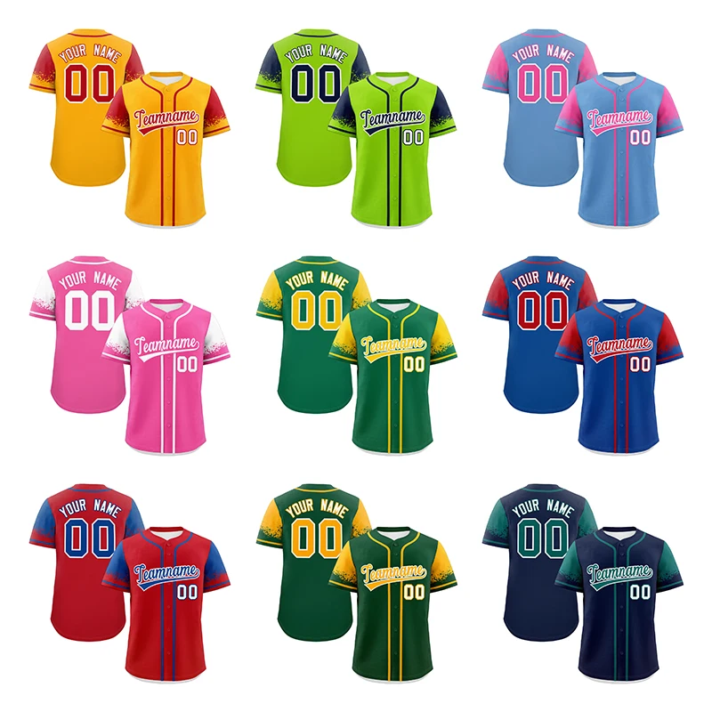 

Custom Baseball Jerseys Sublimation Plain Blank Baseball Jersey T Shirt Printed Cheap Clothing Softball Jersey