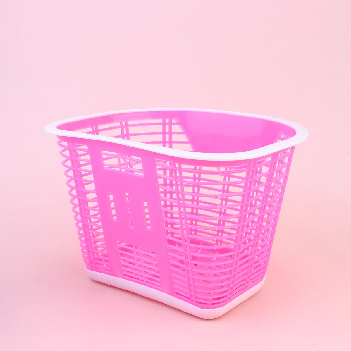 2Pcs Kids Bike Front Basket Plastic Durable Detachable Storage Basket Easy Attach Handlebar Accessories for Children Bicycle