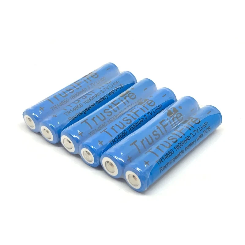 2 sztuk/partia Trustfire 14650 akumulator 3.7V 1600mAh litowo-jonowy aparat latarka latarka bateria