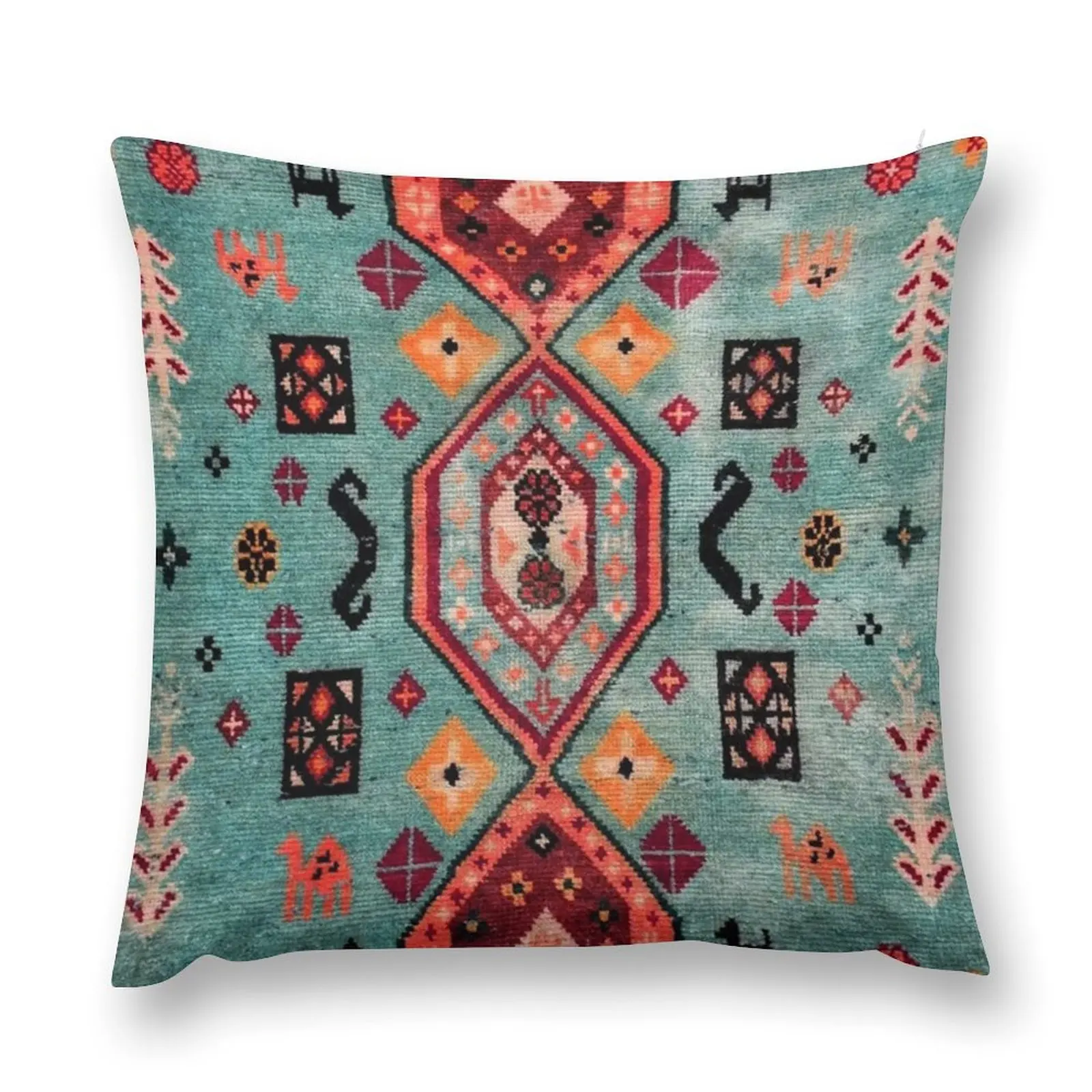 

Moroccan Traditional Carpet Artwork Throw Pillow luxury sofa pillows Anime pillow