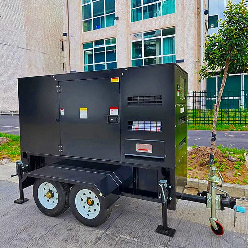 Customized Silent Generator Set 50kW Three Phase 400V  Water Cooled  Low Noise Industrial Backup Power customized hot sale