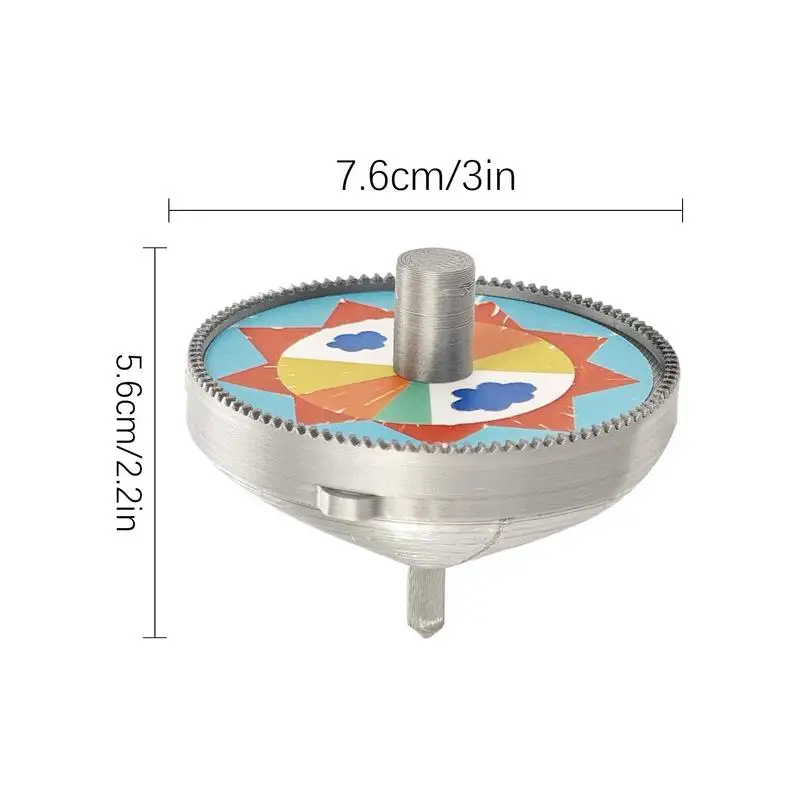 Kids Spinnin Top Koreaanse Roterende Top Speelgoed 3D Print Gyro Speelgoed Interactie Spel Gyroscoop Relief Stress Roterende S pinning Top Speelgoed