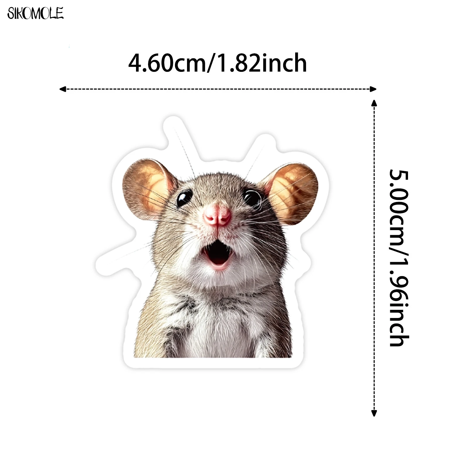 10/30/56 Uds pegatinas de animales sorpresa de dibujos animados estéticas DIY álbum de recortes portátil maleta estacionaria coche calcomanía pegatina de Graffiti juguete