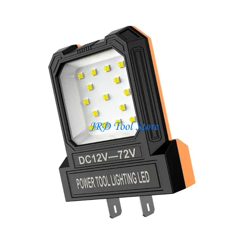A2UD Universal Batteries Power Work Light With 550LM Brightness Adjustable Plug Spacing For 12-72V Power Tool