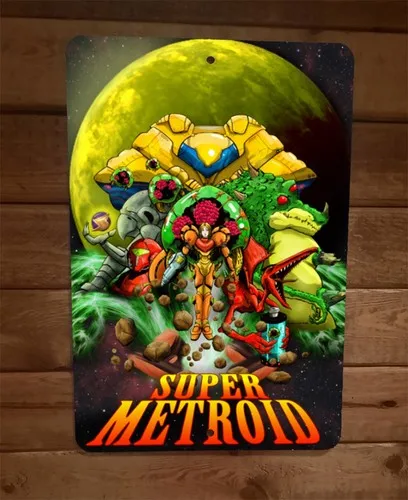 Super Artwork  Metal Wall Sign Video Game Poster