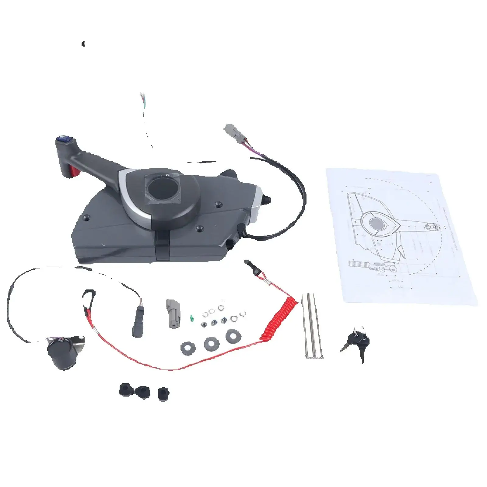 5006180 Control Box for BRP Johnson Evinrude OMC Side Surface Mount Remote Power Trim Switch 5006180