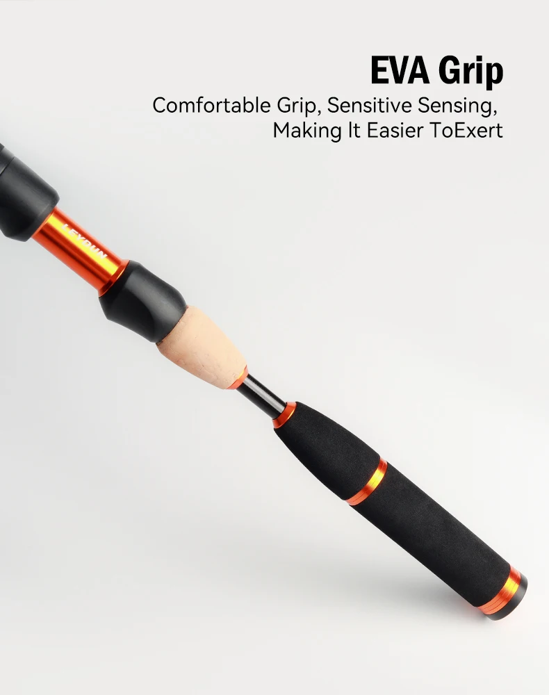 LEYDUN USOPP Angelrute 8 + 1 Abschnitte S608UL S608L 27,3 CM Reise Spinnrute FUJI Guide Carbon Für Bass Hecht angelruten – Detail 10