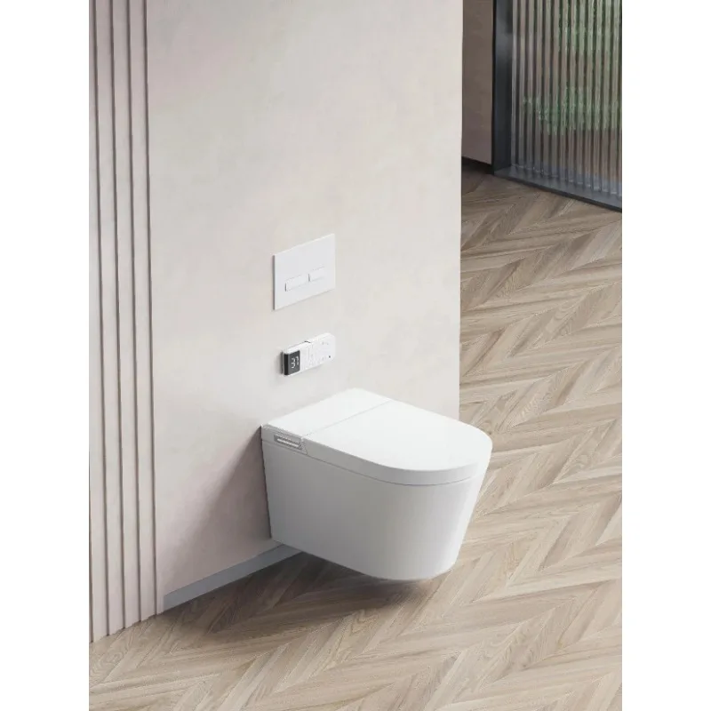

Luxury Wall Mounted Toilet Ceramic One Piece Electric Wall Hung Smart Toilet Automatic Bathroom Folding Wall Mounted Toilet Seat