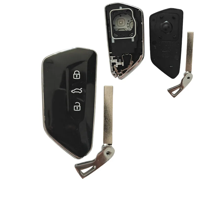 3-Tasten Fernbedienungsgehäuse für Volkswagen Golf 8 für VW Smart Card Case KD HZ25 ZA25 Fernbedienungsgehäuse
