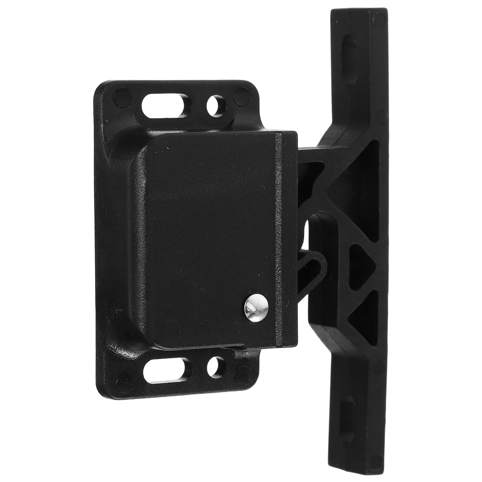 

Grab Latch Cabinet Push Van Black ABS Retainer Catch Kitchen Furniture Door Lock Hardware Durability Compact