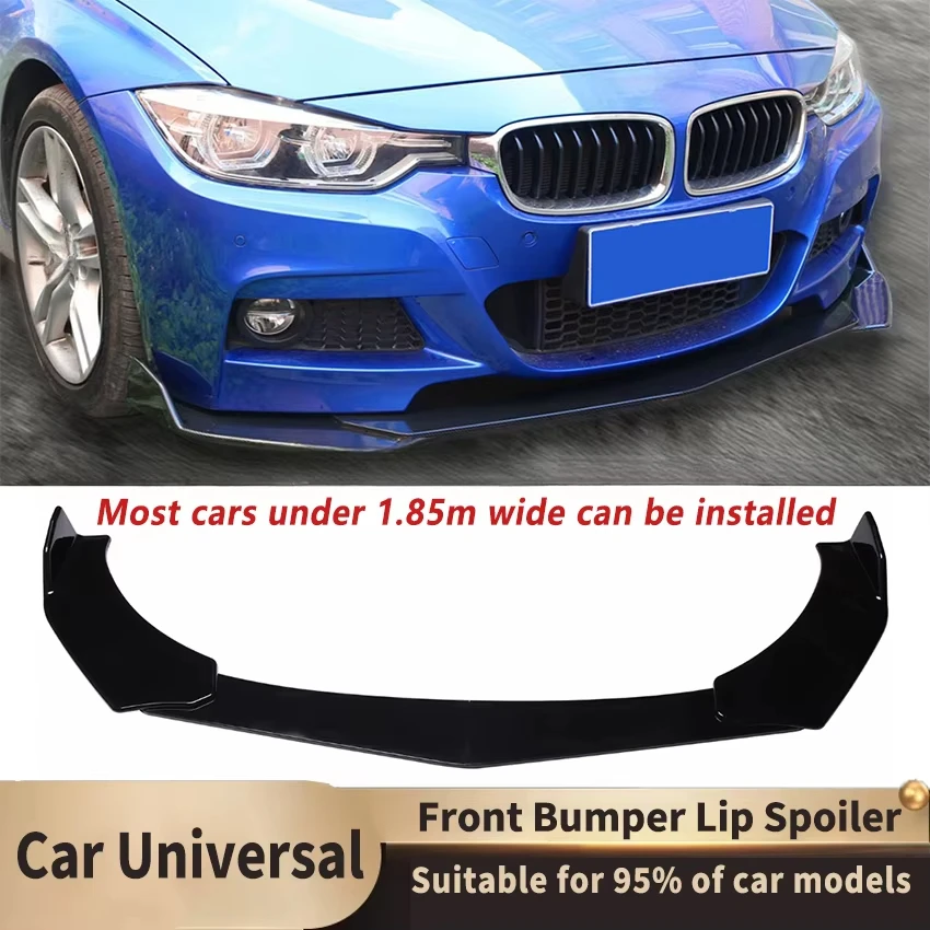 

Car Universal Front Bumper diffuser Spoiler Body Kit Splitter for Tesla Model 3 Bmw F10 F20 E46 E60 E90 Auto Accessories