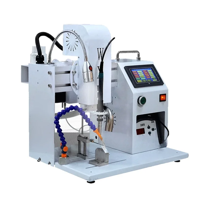 Semi-Automatic Soldering Machine 150W Pedal Type Automatic Soldering Table Switch Terminal Diode Light Beads USB Welding 220V