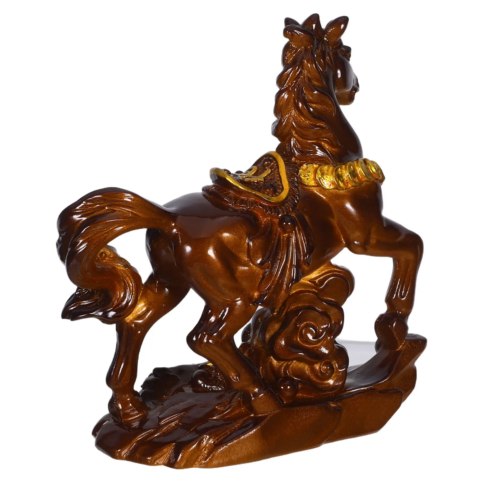 

Китайская фигурка-конь, меняющая цвет, мини-статуэтка для чайной церемонии Кунг-фу, аксессуар для декора стола, миниатюрное украшение из смолы в виде коня для рабочего стола