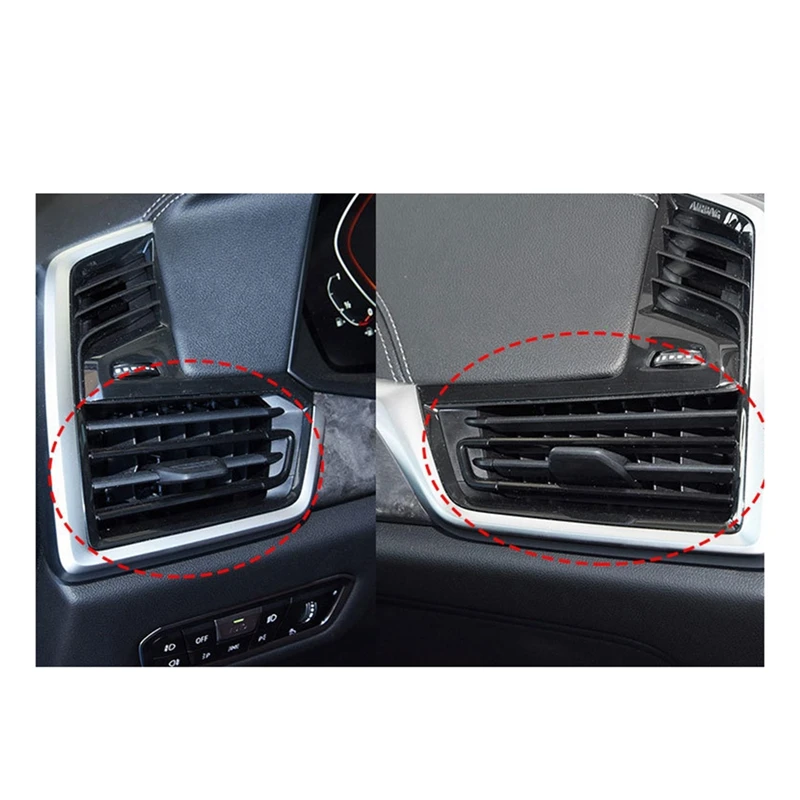 Frente do carro direita & esquerda ac ventilação de ar grill saída clipe ac slider kit reparo para bmw x5 g05 x6 g06 x7 g07