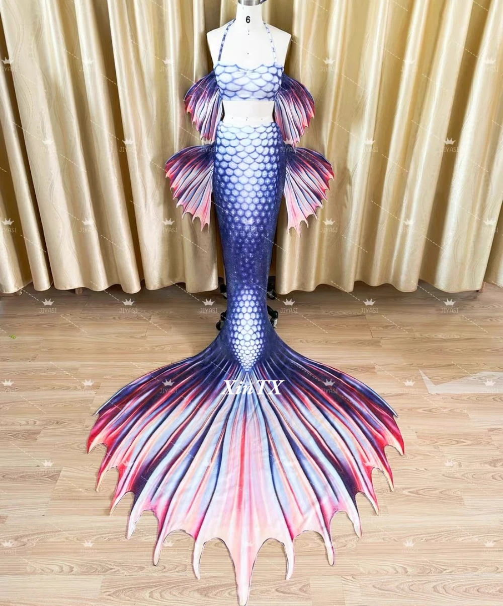 Professional Adult Mermaid Tail Bronzing Craft Male And Female Swimming Mermaid Ears Dress up Beach Photo Stage Play 2025