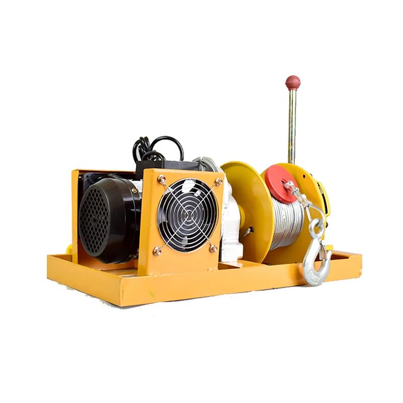 High Speed 22m/min Capacity 500/1000kg Electric Wire Rope Clutch Winch