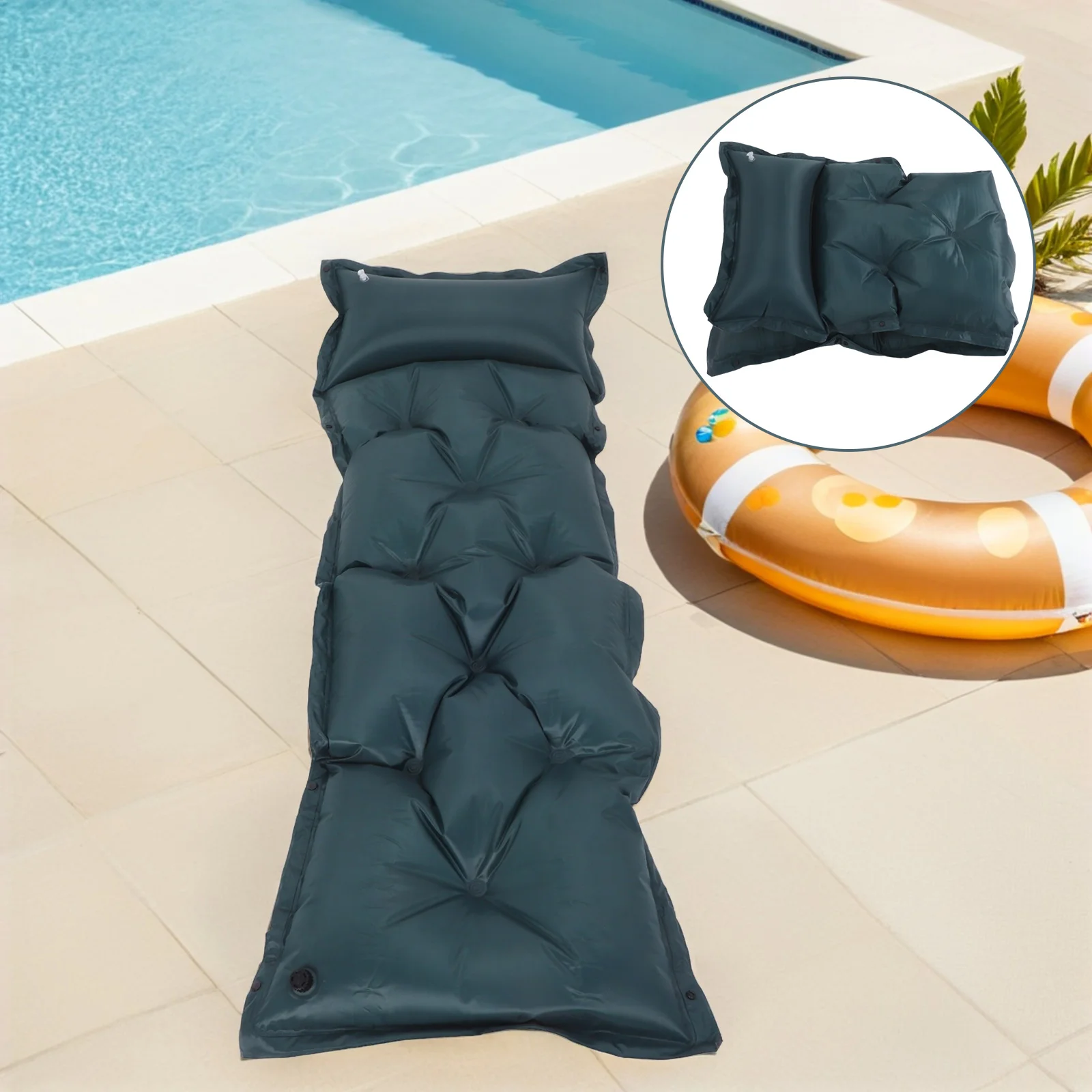 

Outdoor Inflatable Mattress Thick Self-Inflating Camping Pad Moisture-Resistant Portable Sleeping Mat For Hiking