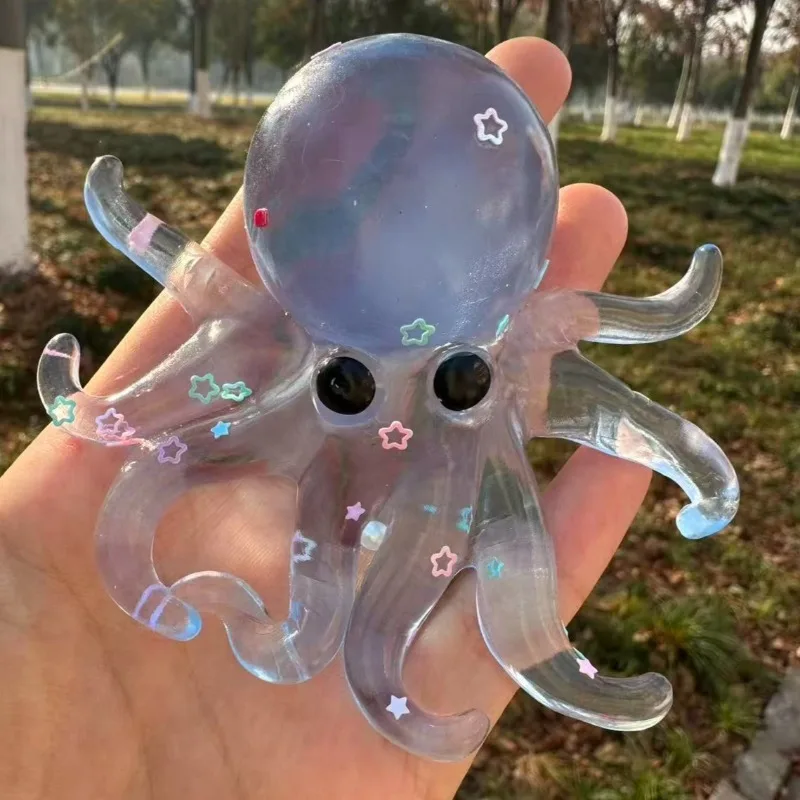 Squishy Ocean Octopus Squeeze Fidget Toy Simulazione Antistress Giocattolo a rimbalzo lento Può essere allungato Regalo di decompressione sensoriale