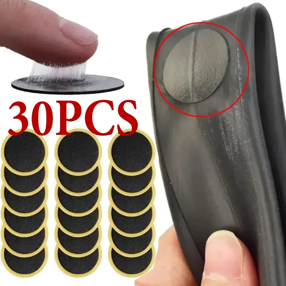50/30/20/10PCS Glue-Free Bike Tire Patches - Quick Repair Adhesive-Free Tyre Protection, Ideal for Emergency Bike Repairs