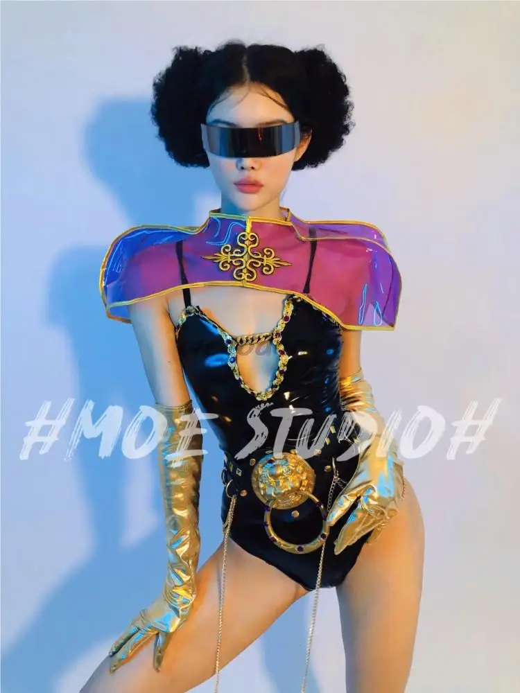 

Chinese Style Night Show DS Performance Dress Sexy Bar Party Gogo Lead Dance Costume