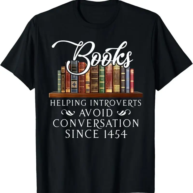 Books helping introverts avoid conversation T Shirt