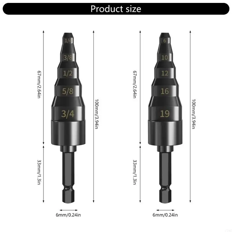 Công cụ mở rộng ống nhiều kích thước C7AC cho ống 6/9/12/16/19mm có phụ kiện khoan