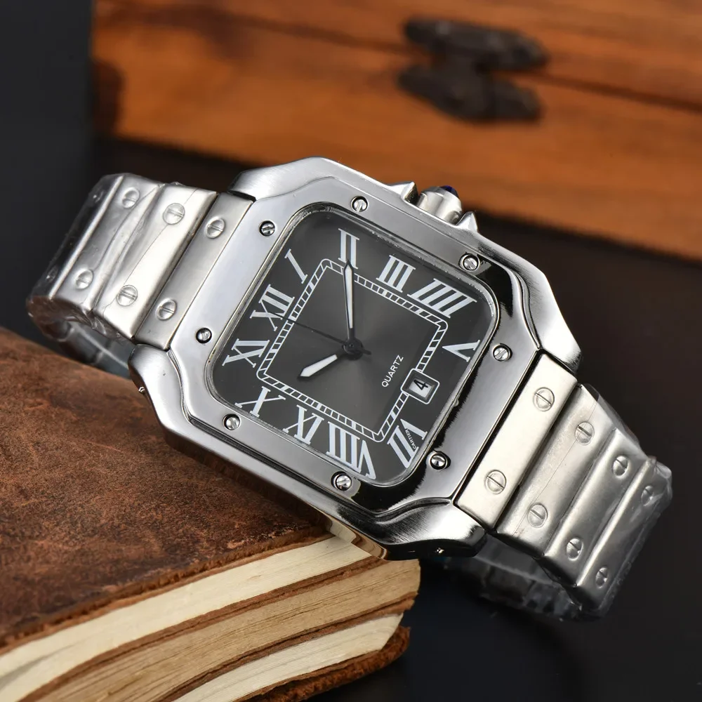 Hot Selling New Fashionable Luxury Men's Watch Business Sports Quartz Watch High-quality Case Stainless Steel Strap Chronograph