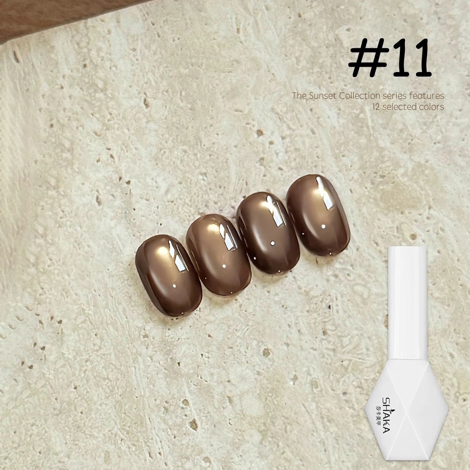 شاكا 10 مللي 12-لون جل طلاء الأظافر أبيض أسود أحمر بني برتقالي أزرق أخضر مسمار الفن نقع UV/LED للمنزل صالون مسمار الفن #5