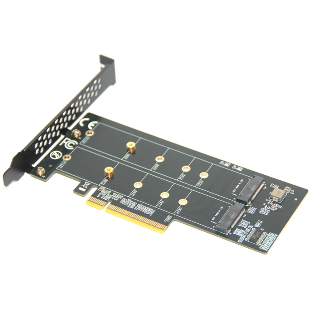 M.2 NVMe SSD PC 메인보드용 1~2x NVMe 확장 카드 PCIe 4.0 x8, 2230 2242 2260 2280 호환 PCIe 3.0 x1 x4 x8 확장 카드