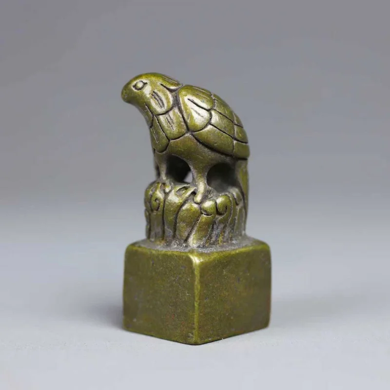 Vintage Brass Eagle Desktop Ornament Antique Miscellaneous Collectible Old Copperware Copper
