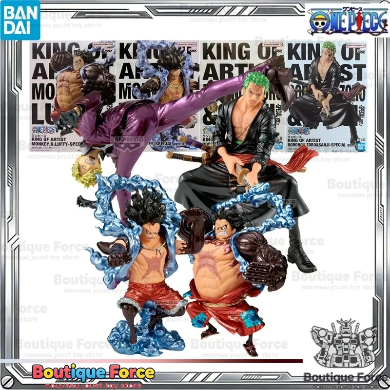 

Bandai One Piece Luffy Gear 4 Action Figure Zoro Sanji I-SPECIAL ver. Anime Collectible Toy Model Gift Official Licensed