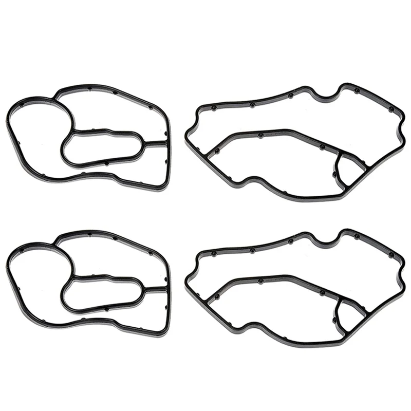 

4 шт., черная резиновая прокладка корпуса масляного фильтра, подходит для Mercedes Benz ML320 ML350 R320 Dodge Sprinter 6421840080 6421801410