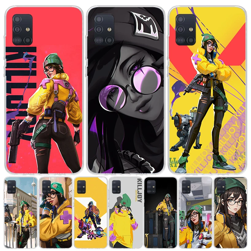 Valorant Killjoy For Samsung Galaxy A51 A50 A71 A70 Phone Case A40 A41 A30 A31 A20E A21S A10 A11 A01 5G A6 A8 + A7 A9 Plus