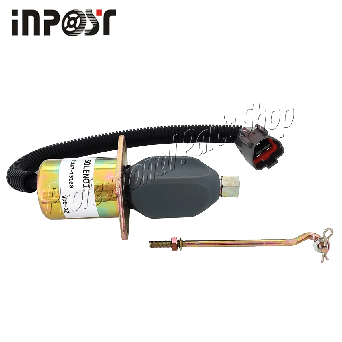 32A87-15100 Cummins용 12V 정지 차단 솔레노이드 밸브