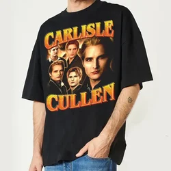 Vintage T Shirt 90s for men Carlisle Cullen Twilight clothing oversized graphic harajuku 2024 funny summer tops style cotton