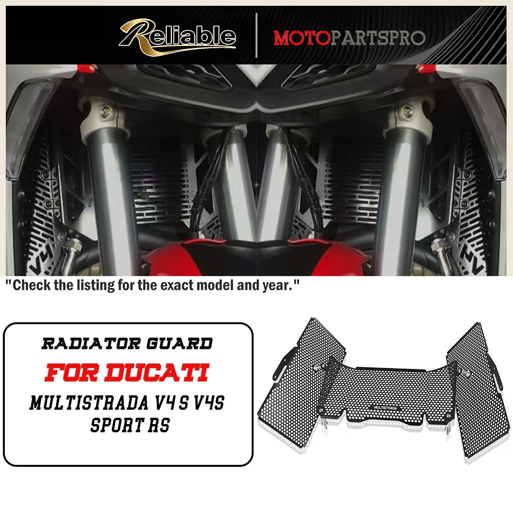 

Radiator Guard Protector Grille Cover for Ducati Multistrada V4 S V4S Sport RS Grand Tour Multistrada V4 Pikes Peak 2021-2025