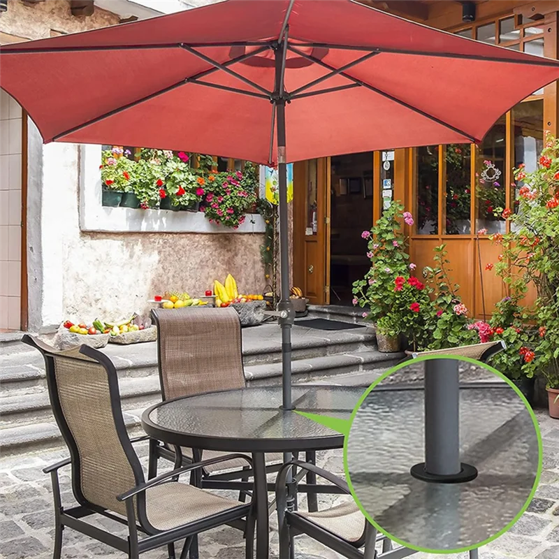 

4Pieces Patio Table Umbrella Hole Ring Umbrella Cone Umbrella Stabilizer Sleeve For 2 To 2.5 Inch Patio Table Hole